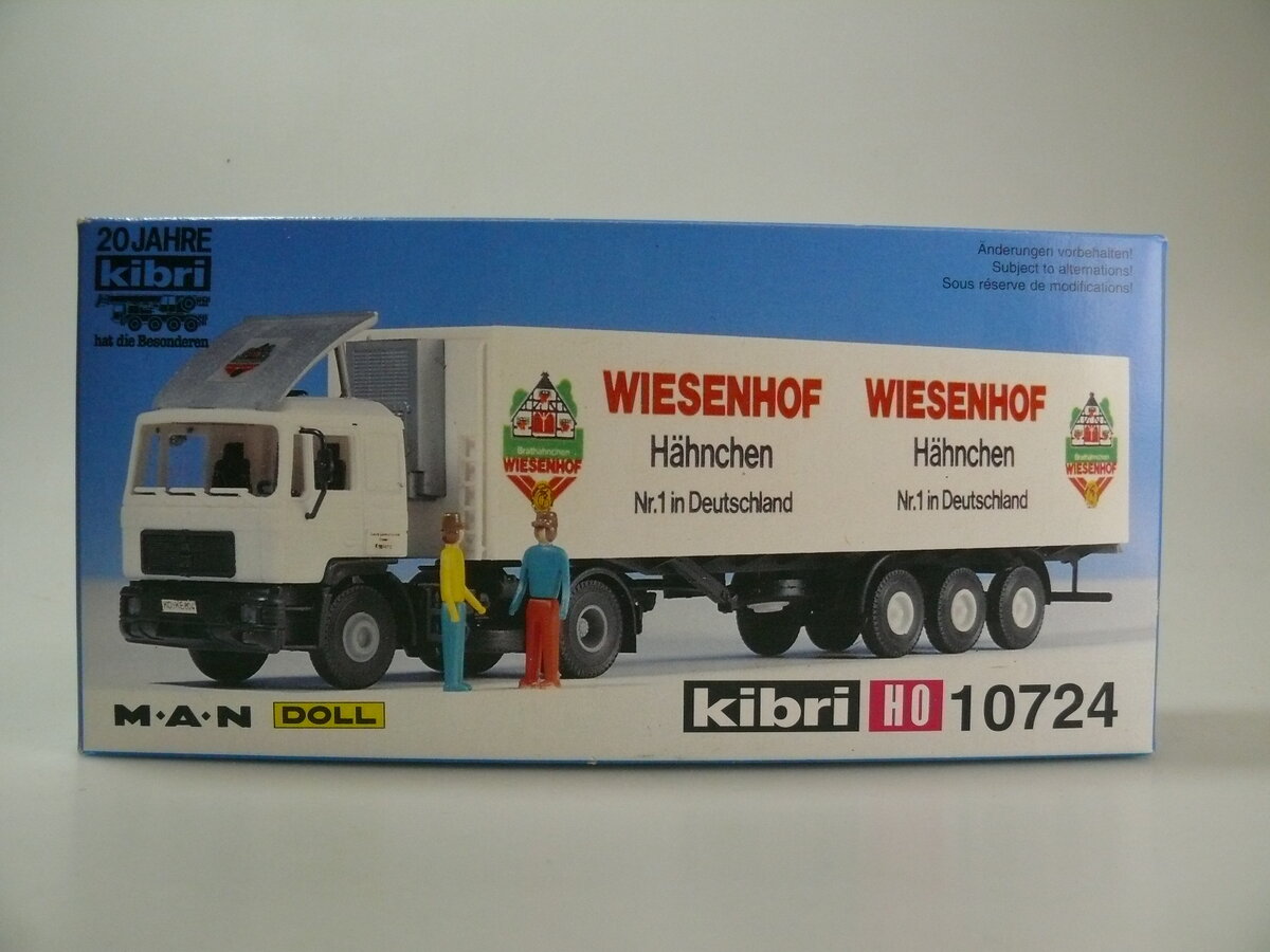Kibri 10724 1:87 Ice cream Tractor & Trailer Kit