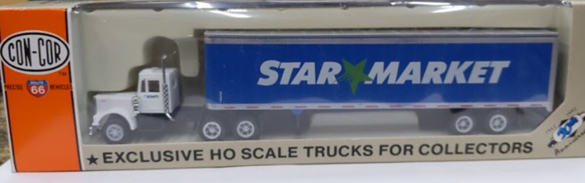 Con-Cor 0004-001101 HO Tractor W/ 48' Trailer Star Market