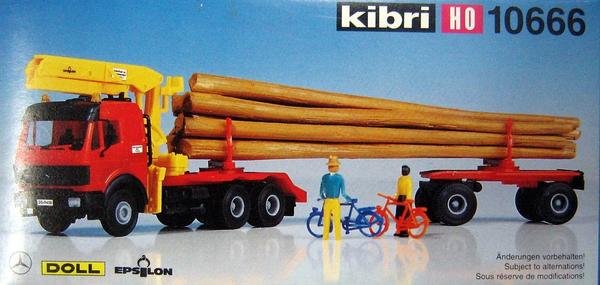 Kibri 10666 1:87 Log Carrier & Load Crane Kit