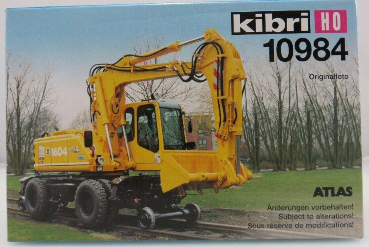 Kibri 10984 HO Scale Atlas Railroad Bucket Loader Plastic Kit