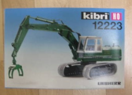 Kibri 12223 HO Liebherr Excavator W/Log Grabber Kit