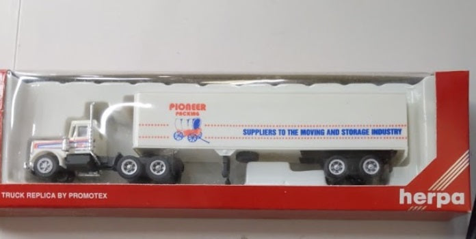 Herpa 6115 HO Pioneer Packing Peterbilt Tractor & Trailer