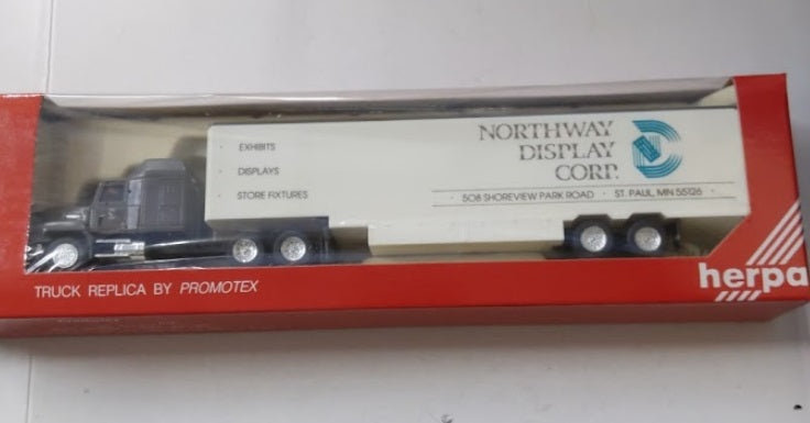 Herpa 6076 HO By Promotex Northway Display Corp. Mack Tractor Trailer