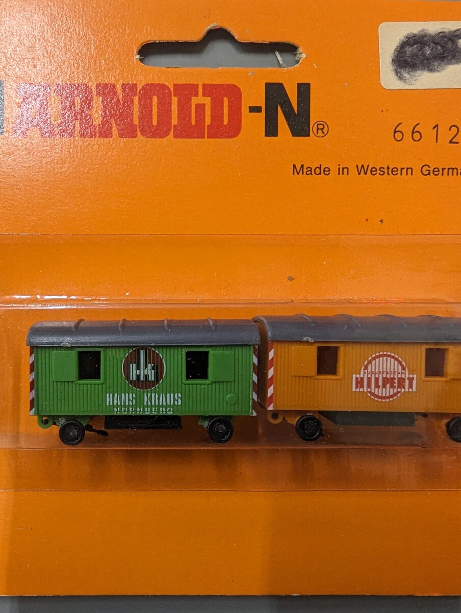 K Arnold 6612 1:160 Hilpert & Hans Kraus Construction Wagons (Set of 2)