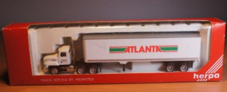 Herpa 6121 1:87 By Promotex Atlanta Motor Lines Mack Tractor Trailer