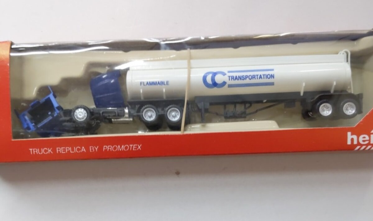 Herpa 6147 HO By Promotex CC Transportation Kenworth With Trailer