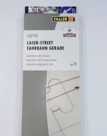 Faller 162110 N Car System Laser-Street Street Straight Section Lasercut