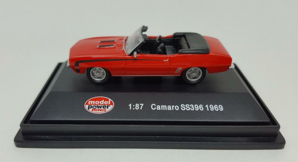 Model Power 19253 1:87 HO Minis Red Camaro SS396 1969 Convertible Chevrolet