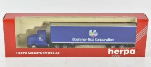 Herpa 6185 HO By Promotex Boehmer Box Corporation Kenworth T-600 Truck&Trailer