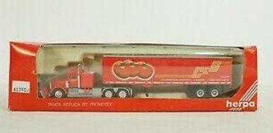Herpa 6198 HO By Promotex C&S Kenworth W900 Transport Tractor & Trailer