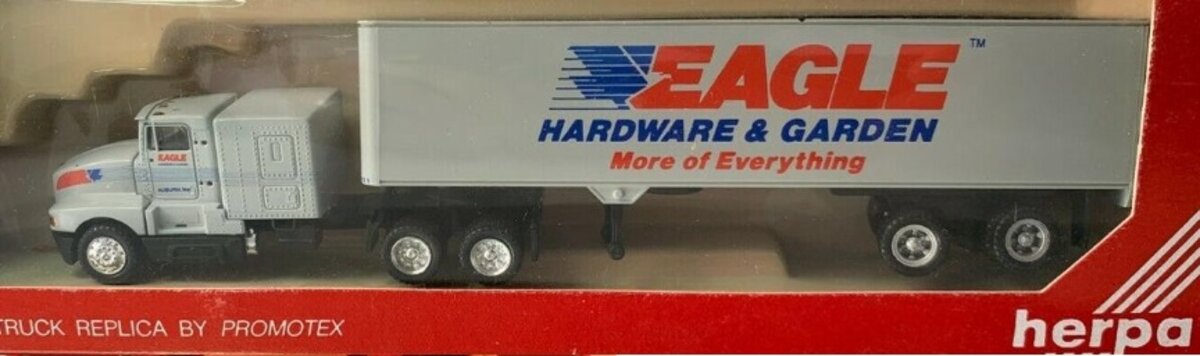 Herpa 6128 1:87 Eagle Hardware & Garden w/40'' Tractor Trailer
