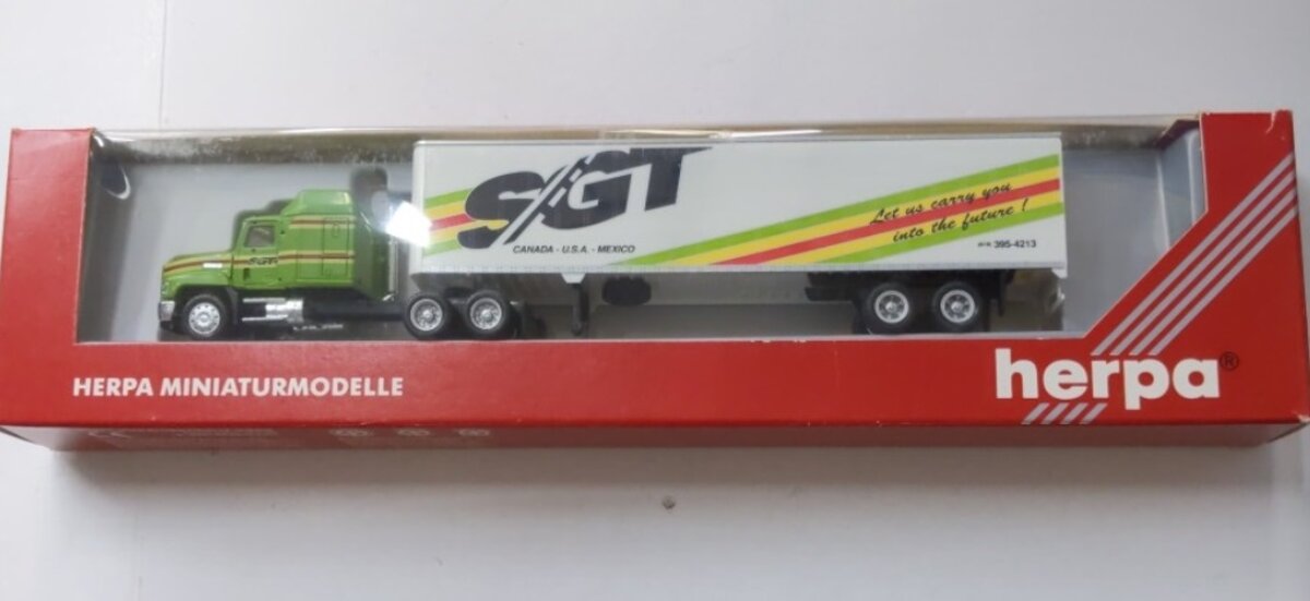 Herpa 6184 1:87 SGT Mack Tractor Trailer