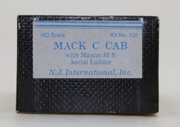NJ International 130 1:87 BRASS Mack C Cab W/Maxim 85 Ft Aerial Ladder Truck Kit