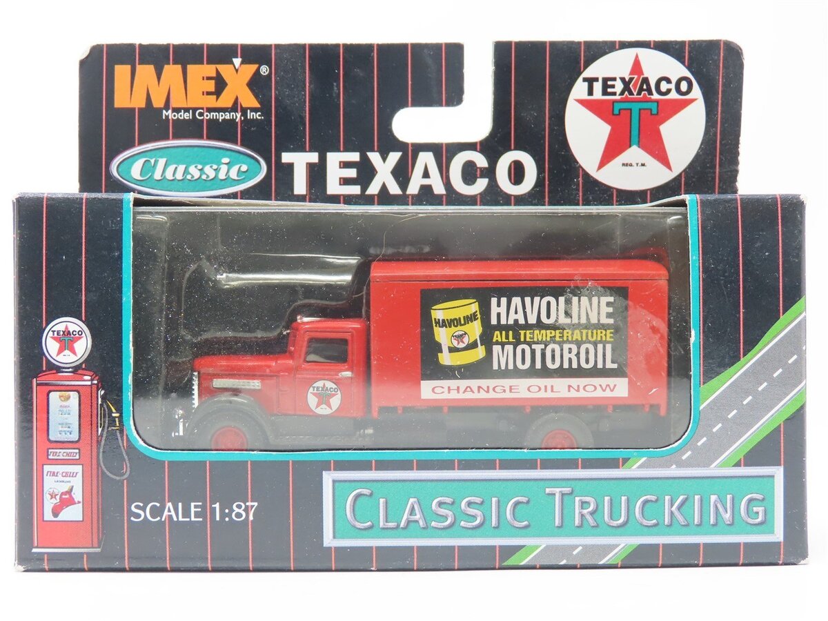 Imex 870176 1:87 Classic Trucking Havoline Motoroil Peterbilt Box Truck Texaco