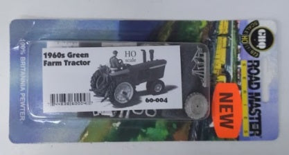 GHQ 60-004 HO Green 1960's Farm Tractor Metal Kit