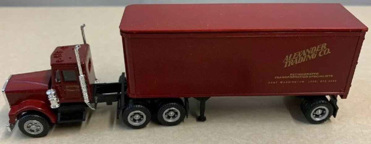 Herpa 6131 HO Alexander Trading Co. Kenworth Semi Tractor W/Trailer