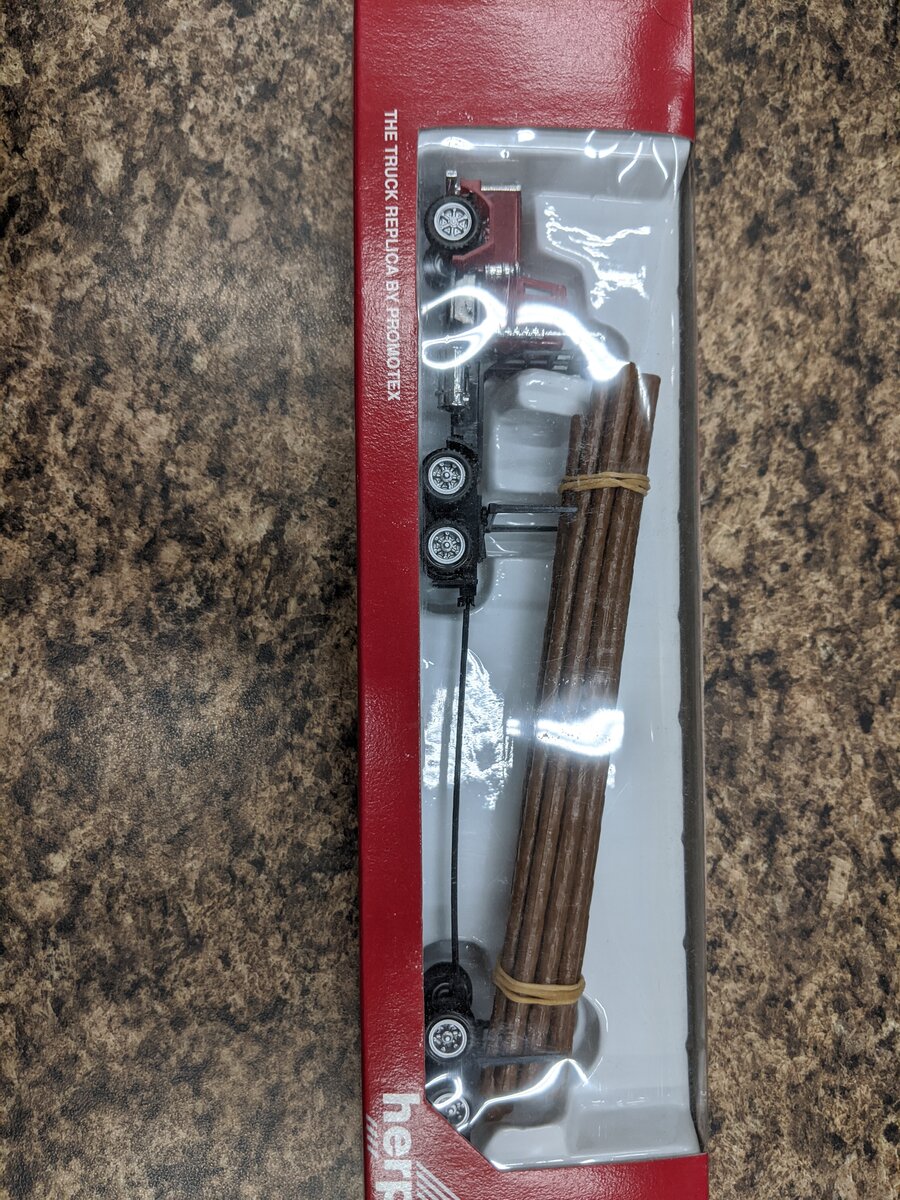 Herpa 6250 HO Red Log Logging Truck
