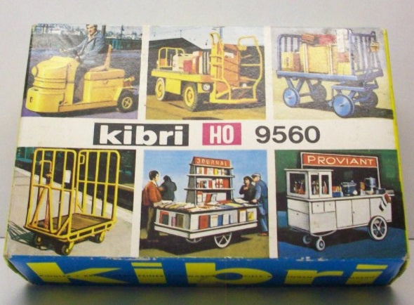Kibri 9560 HO Platform Trolley Assortment Kit