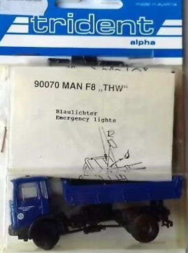 Trident Miniatures 90070 1:87 Dump Truck w/Crane MAN F8
