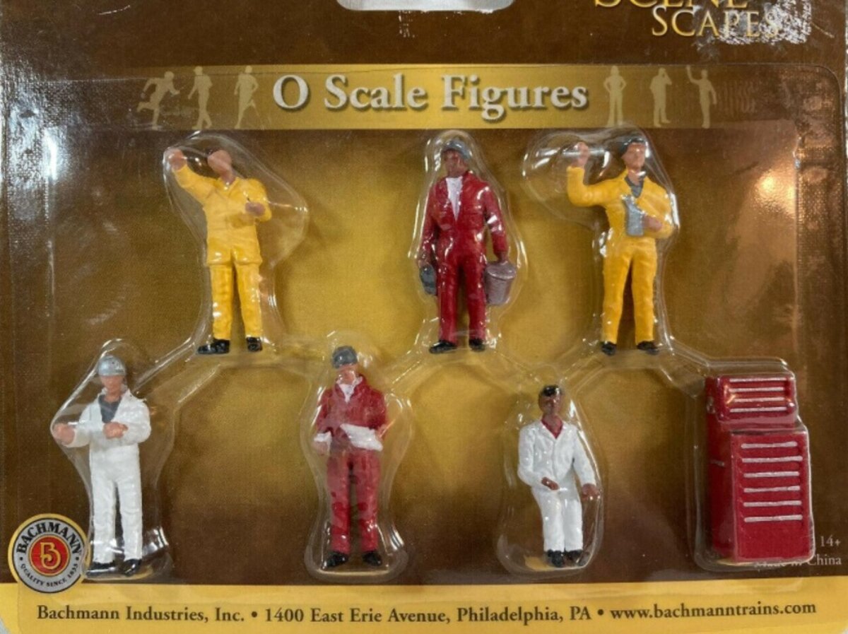 Bachmann 33163 O Scene Scapes Mechanics Figures (Set of 7)
