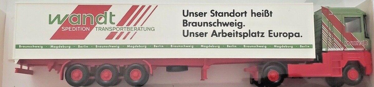 Wiking 546 1:87 AE 500 Wandt Koffer Sattelzug Articulated Semi Tractor Trailer