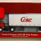 Athearn 8243 HO Enjoy Coke Red Ford Ctractor With White Trailer