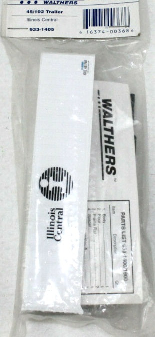 Walthers 933-1405 1:87 Illinois Central 45/102 Trailer
