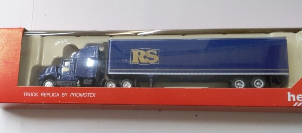 Herpa 6155 HO Blue Kenworth RS Semi Tractor & Trailer