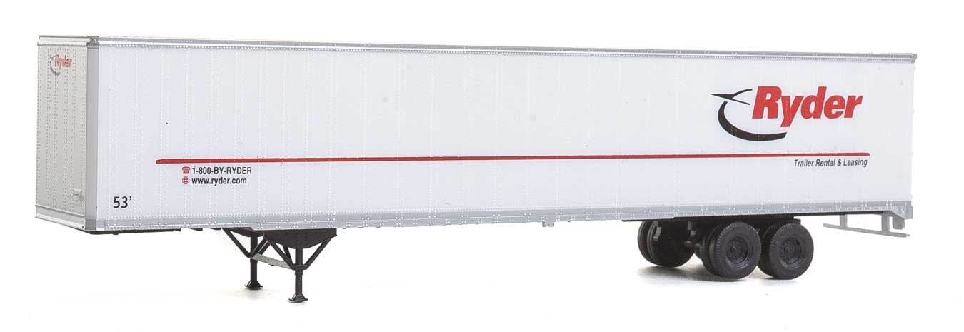 Walthers 933-1458 HO Scale 53'' Stoughton Trailer - Ryder Kit