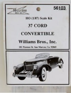Williams Brothers 56103 1:87 37 Cord Convertible Kit