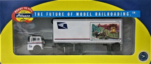 Athearn 93438 1:87 USPS Pennsylvania Ford C Tractor Trailer