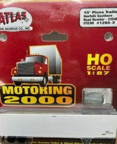 Atlas 1205-3 HO 1:87 Norfolk Southern 45’ Pines Trailer #235484