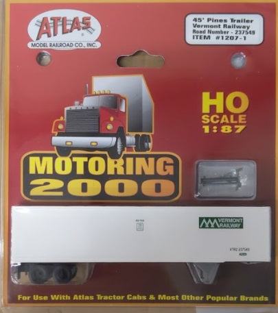 Atlas 1207-1 HO Vermont Railway 45’ Pines Trailer #237549