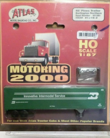 Atlas 1210-2 HO Burlington Northern 45' Pines Trailer #931391