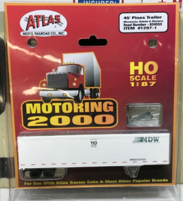 Atlas 1297-1 HO Minnesota, Dakota & Western 45' Pines Trailer #634553