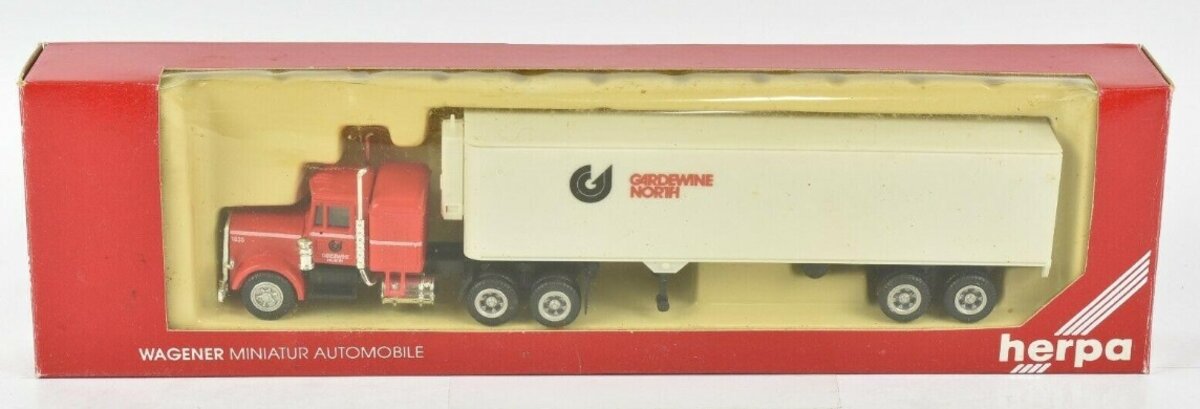 Herpa 6025 HO Gardewine North Semi Tractor Trailer