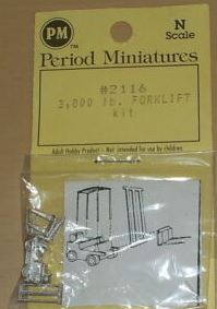 Period Miniatures 2116 N Scale 3,000lb Forklift Kit