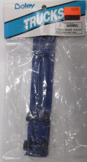 Boley 2065-2 HO Scale Navy Blue Long Flat Bed Trailer
