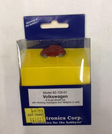 Miniatronics 82-125-01 1:160 Volkswagen Beetle with Working Lights Car