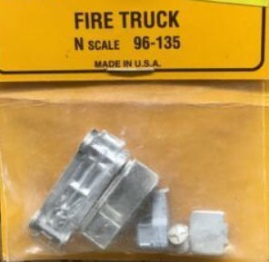 Wheel Works 96-135 N Unpainted Fire Truck Pewter Kit