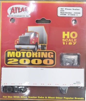 Atlas 1203-1 HO CSX  45’ Pines Trailer #235326