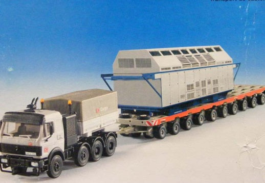 Kibri 13508 1:87 Tractor Trailer w/Heavy Machine DB Crg Kit