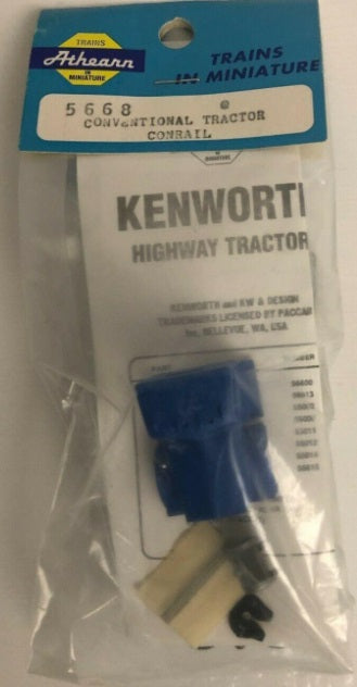 Athearn 5668 HO Kenworth Conventional Tractor Conrail Plastic Kit
