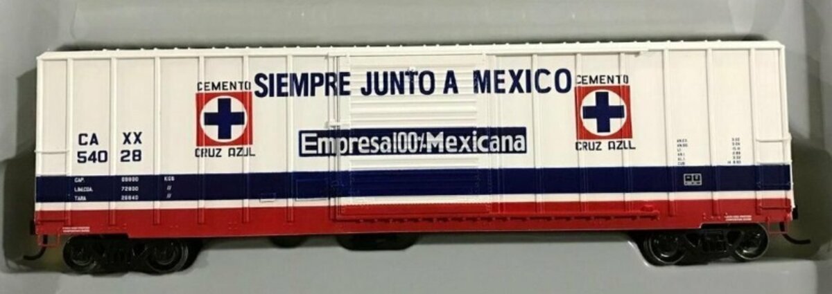 Athearn 96636 HO Cemento Cruz Azul 50' FMC 5347 Box Car # 54028 RTR