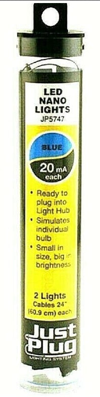 Woodland Scenics JP5747 Just Plug Blue LED Nano Lights (Pack of 2)