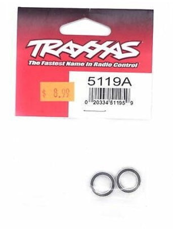 Traxxas 5119A Ball Bearings, Black Rubber Sealed, 10x15x4mm(2)