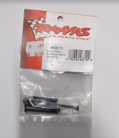 Traxxas 4871 3x36mm Countersunk Screws (Pack of 6)