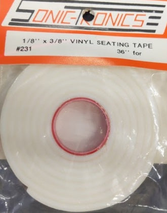 Sonic Tronics, Inc. 231 Vinyl Seat Tape1/8" x 3/8" x 72