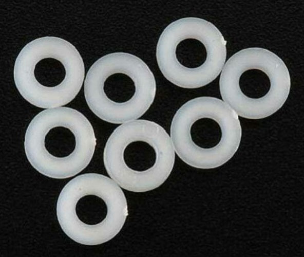 Dubro 636 # 6-32 Nylon Flat Washer (Pack of 8)
