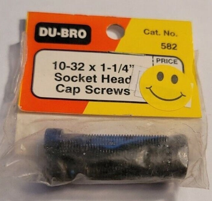 Dubro 582 10-32 x 1-1/4" Socket Head Cap Screws (Pack of 4)